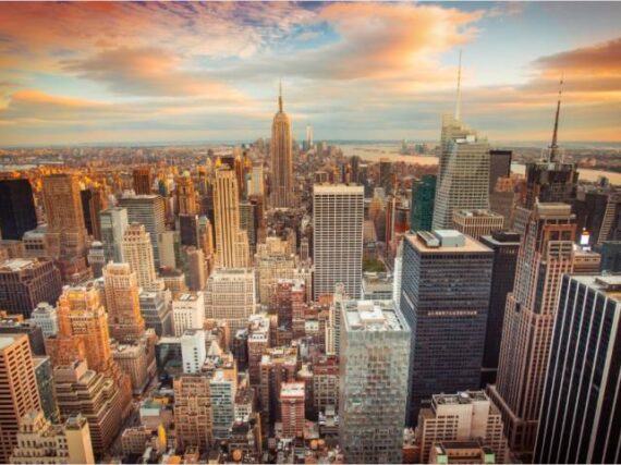 Фотошпалери Вид на Нью-Йорк з висоти