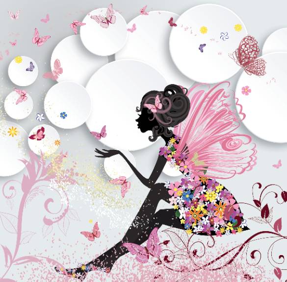 Фотошпалери Фея-метелик