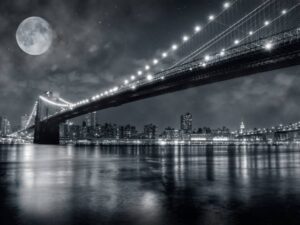 Фотошпалери Міст при місяці