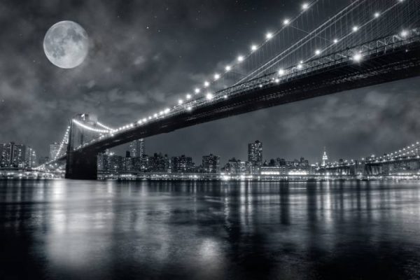 Фотошпалери Міст при місяці