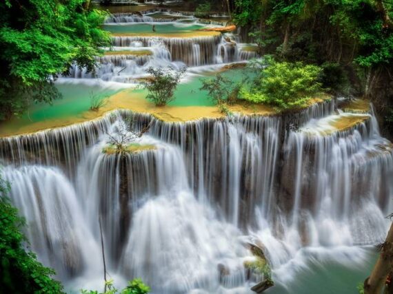 Фотошпалери Водоспад Huay mae Ka Min. Таїланд