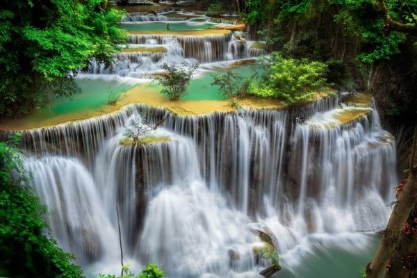 Фотошпалери Водоспад Huay mae Ka Min. Таїланд Фотошпалери Водоспад Huay mae Ka Min. Таїланд