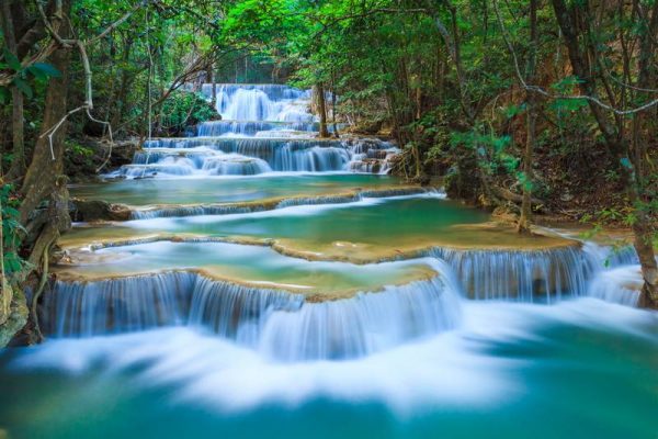 Фотошпалери Лісовий Водоспад у Таїланді Фотошпалери Лісовий Водоспад у Таїланді
