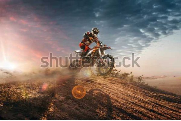 Фотошпалери Мотоцикліст у стрибку