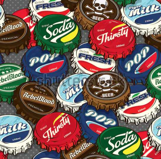 Фотошпалери Поп-арт Bottle