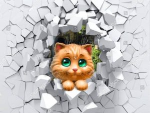 Фотошпалери Кошеня 3D