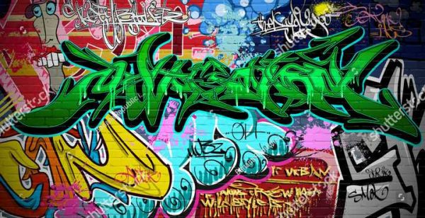 Фотошпалери Графіті на стіні