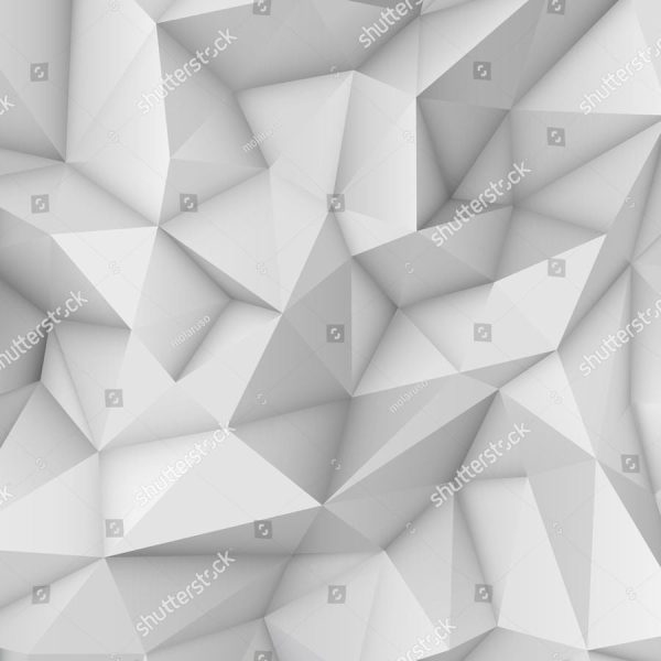 Фотошпалери 3D - Білі трикутники
