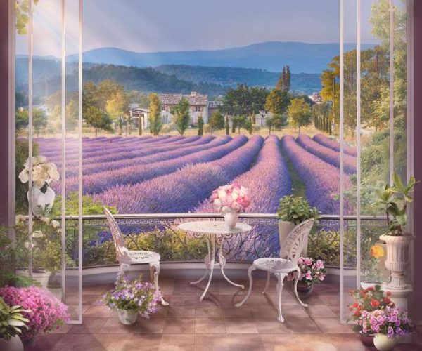 Фотошпалери Вид на лавандове поле