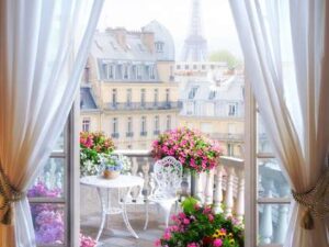 Фотошпалери Вид з балкона на Париж