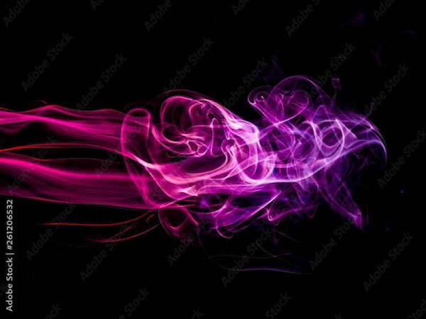 Фотошпалери Красива димка на темному фоні