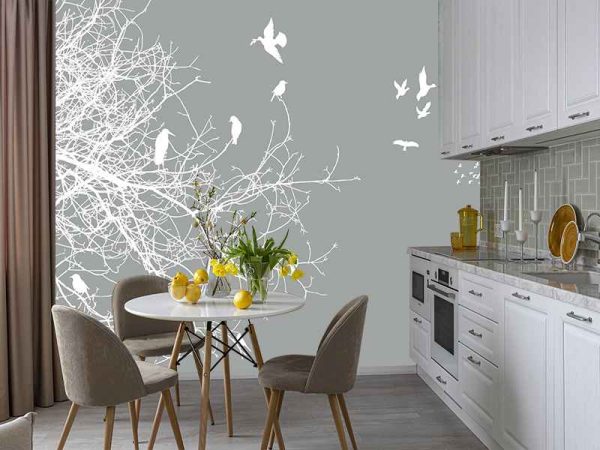 Фотошпалери Гілка з птицями