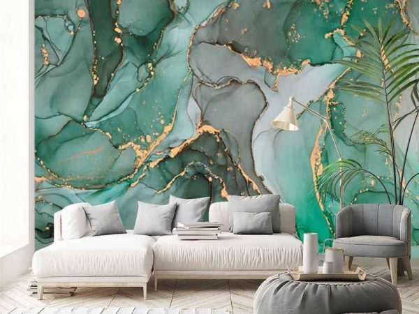 Фотошпалери Зелений Флюїд