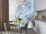 Фотошпалери Голубий Мармур