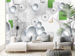 Фотошпалери 3D Композиція з Кульбабами