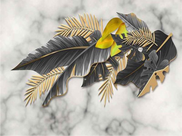 Фотошпалери Мармур та Листя