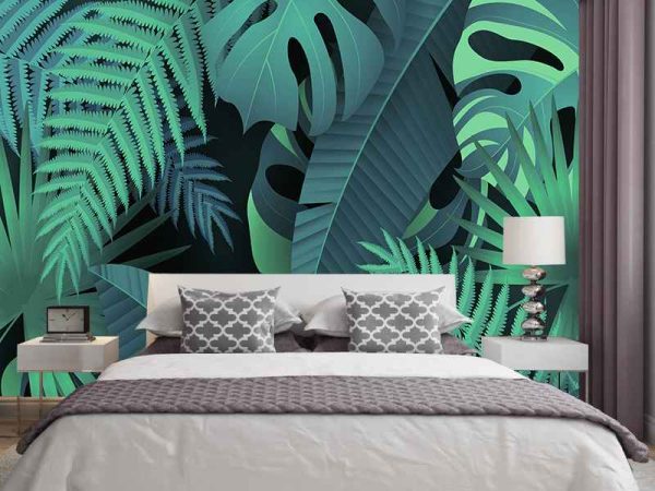 Фотошпалери Велике зелене листя