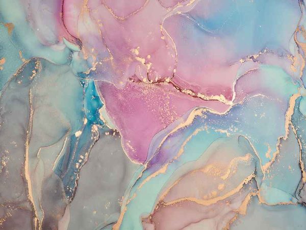 Фотошпалери Рожевий з Голубим Флюїд