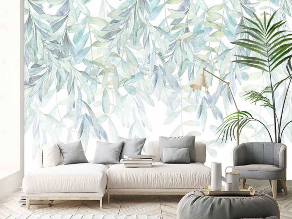 Фотошпалери Звисаюче Листя в пастельних тонах