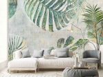 Фотошпалери Тропічне листя гранж