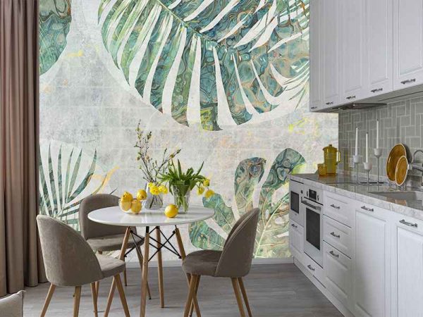 Фотошпалери Тропічне листя гранж