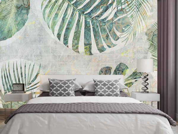 Фотошпалери Тропічне листя гранж