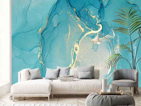 Фотошпалери Бірюзовий флюїд