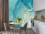 Фотошпалери Бірюзовий флюїд