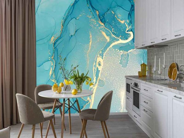 Фотошпалери Бірюзовий флюїд