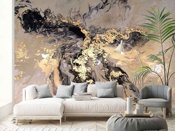 Фотошпалери Золота абстракція