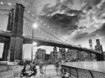 Фотошпалери Бруклинський міст у негоду