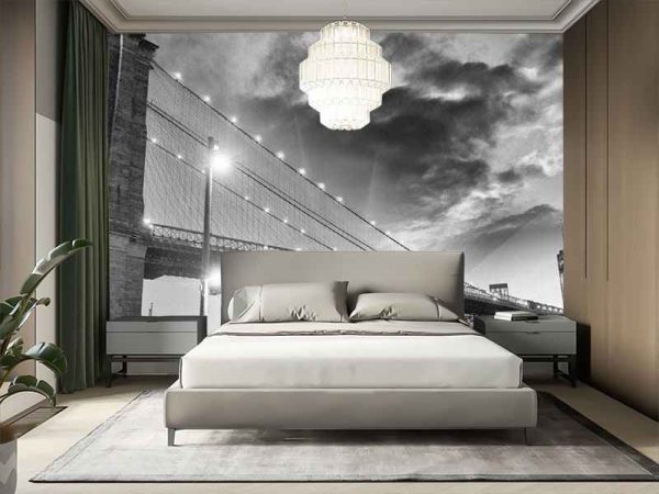 Фотошпалери Бруклинський міст у негоду