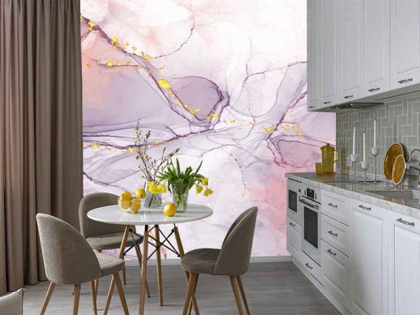 Фотошпалери Фіолетово-рожевий флюїд