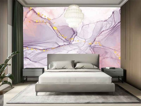 Фотошпалери Фіолетово-рожевий флюїд