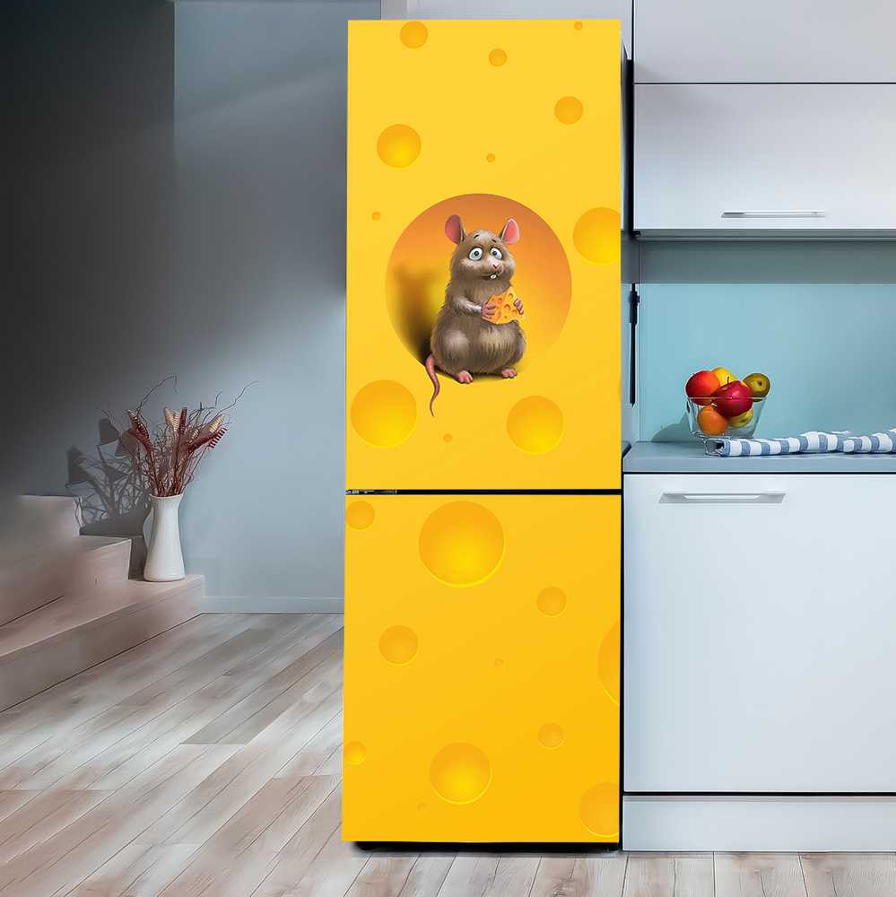 Наліпка на холодильник Миша