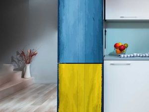 Наліпка на холодильник Прапор України
