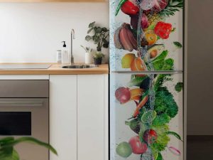 Наліпка на холодильник Овочева композиція