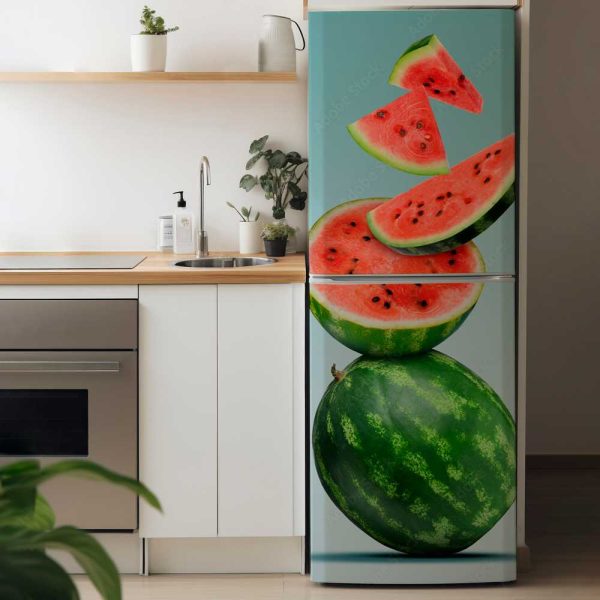 Наліпка на холодильник Кавун