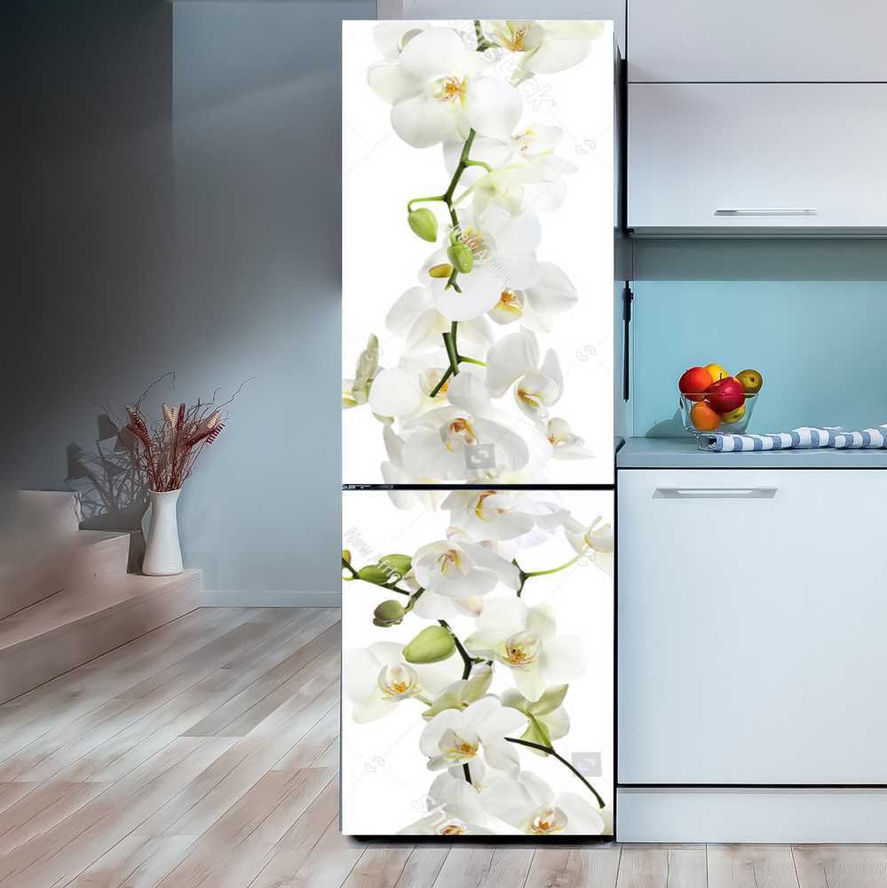 Наліпка на холодильник Орхідея - 3