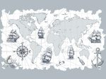 Фотошпалери Дитяча мапа Морська