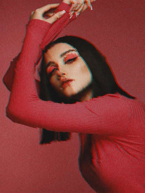 Картина на полотні Glitch Арт Портрет