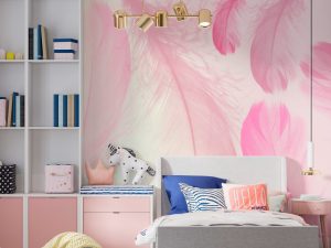 Фотошпалери Рожеве Пір'я