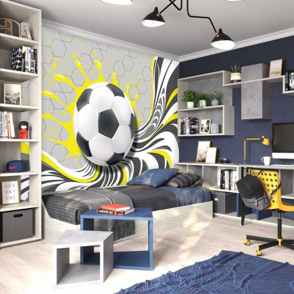 Фотошпалери 3D М'яч Жовтий