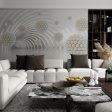Фотошпалери 3D Бежевий Тунель з Кулями