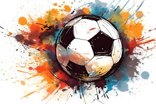 Фотошпалери 3D М'яч Різнокольоровий