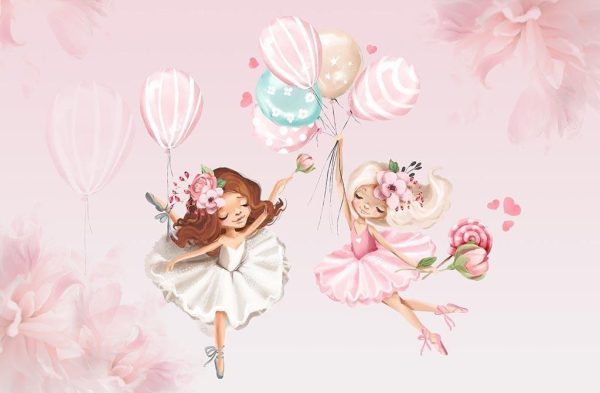 Фотошпалери в дитячу Балерини на Повітряних Кулях