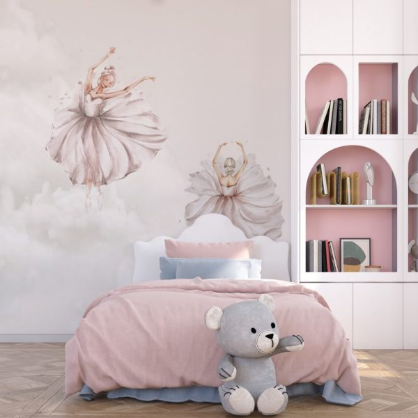 Фотошпалери в дитячу Балерини на Хмаринках