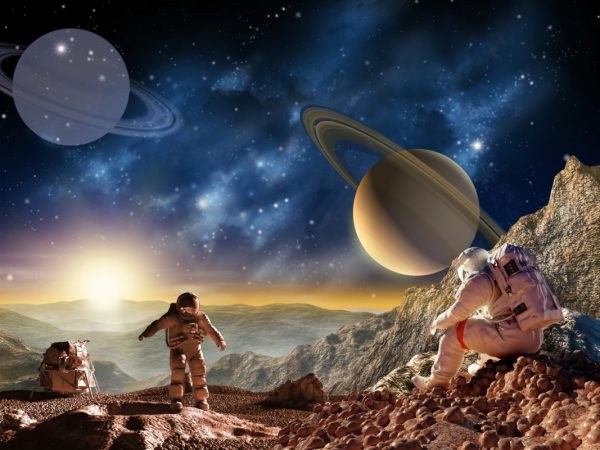 Фотошпалери Космонавти на Місяці