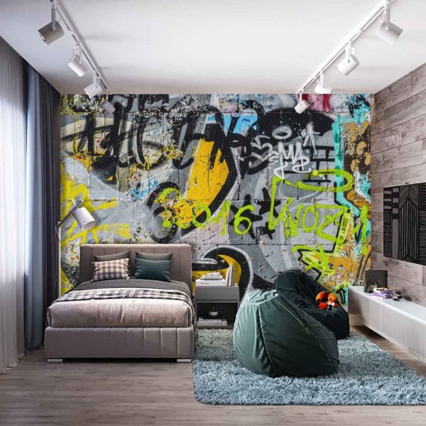 Фотошпалери Вуличне Графіті на Бетоні
