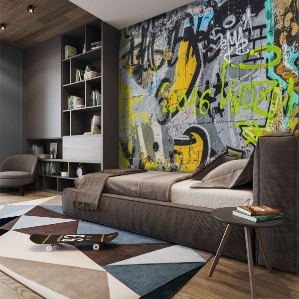 Фотошпалери Вуличне Графіті на Бетоні